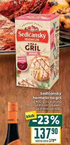 Billa Sedlčanský hermelín na gril od nabídka