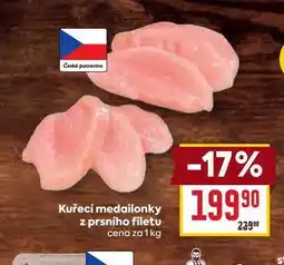 Billa Kuřecí medailonky z prsního filetu cena za nabídka