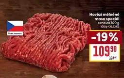 Billa Hovězí mělněné maso speciál cena za nabídka