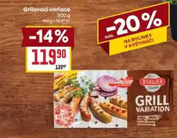 Billa Grilovací variace nabídka