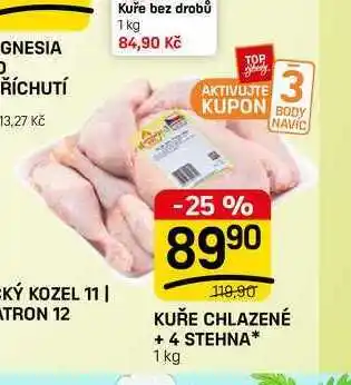 Flop KUŘE CHLAZENÉ + 4 STEHNA* 1 kg nabídka