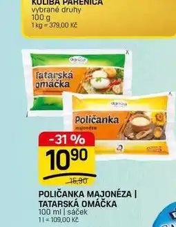 Flop POLIČANKA MAJONÉZA | TATARSKÁ OMÁČKA 100 ml | sáček nabídka