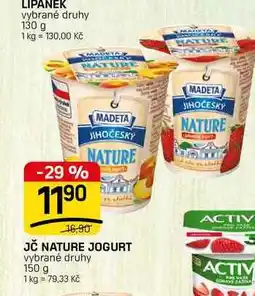Flop JČ NATURE JOGURT vybrané druhy nabídka