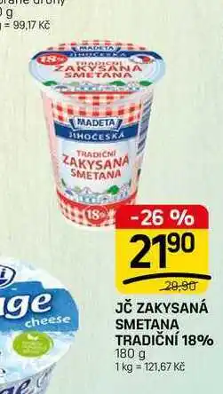 Flop JČ ZAKYSANÁ SMETANA TRADIČNÍ 18% nabídka