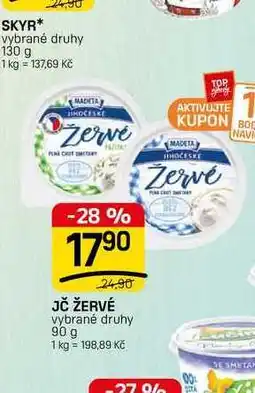 Flop JČ ŽERVÉ vybrané druhy nabídka