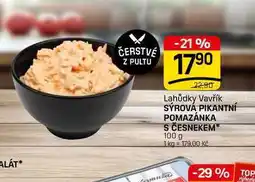 Flop SÝROVÁ PIKANTNÍ POMAZÁNKA S ČESNEKEM nabídka