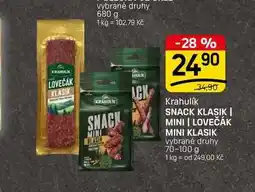 Flop SNACK KLASIK | MINI | LOVEČÁK MINI KLASIK vybrané druhy nabídka