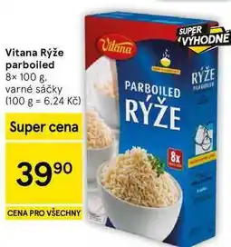 Tesco Vitana Rýže parboiled, 8× nabídka