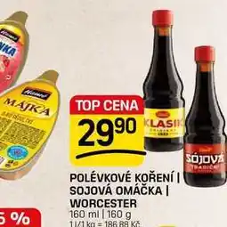 Flop POLÉVKOVÉ KOŘENÍ | SOJOVÁ OMÁČKA | WORCESTER 160 ml | 160 g nabídka