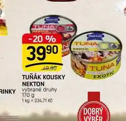 Flop TUŇÁK KOUSKY NEKTON vybrané druhy nabídka