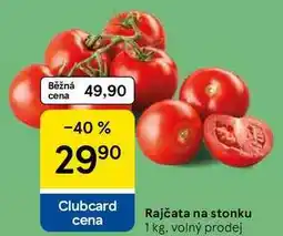 Tesco Rajčata na stonku nabídka