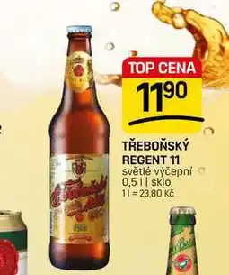 Flop TŘEBOŇSKÝ REGENT 11 světlé výčepní nabídka