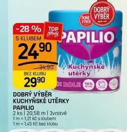 Flop DOBRÝ VÝBĚR KUCHYŇSKÉ UTĚRKY PAPILIO 2 ks nabídka