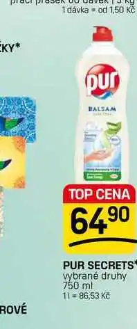 Flop PUR SECRETS vybrané druhy nabídka