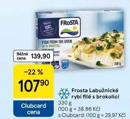 Tesco Frosta Labužnické rybí filé s brokolicí nabídka