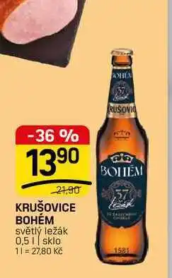 KRUŠOVICE BOHÉM světlý ležák