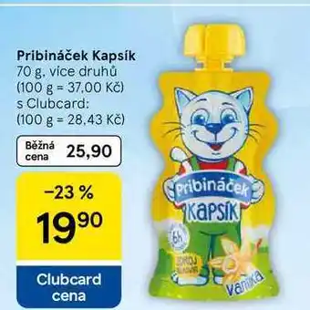Tesco Pribináček Kapsík, 70 g, více druhů nabídka
