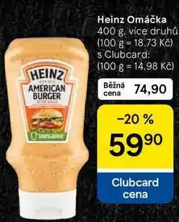 Tesco Heinz Omáčka, 400 g, více druhů nabídka