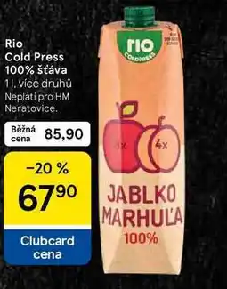 Tesco Rio Cold Press 100% šťáva nabídka