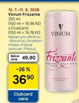 Tesco Vinium Frizzante nabídka