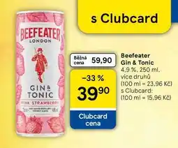 Tesco Beefeater Gin & Tonic 4.9% nabídka