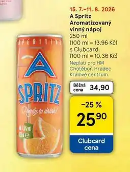 Tesco A Spritz Aromatizovaný vinný nápoj nabídka