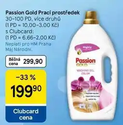Tesco Passion Gold Prací prostředek, 30-100 PD, více druhů nabídka