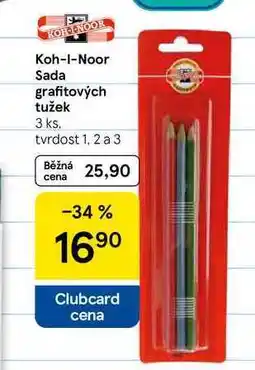 Tesco Koh-I-Noor Sada grafitových tužek 3 ks, tvrdost 1, 2 a 3 nabídka