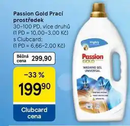 Tesco Passion Gold Prací prostředek, 30-100 PD, více druhů nabídka