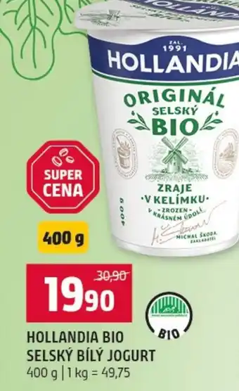 Terno Hollandia bio selský bílý jogurt nabídka