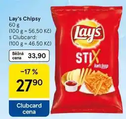 Tesco Lay's Chipsy nabídka