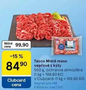 Tesco Tesco Mleté maso vepřové z kýty nabídka