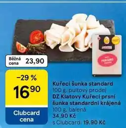 Tesco Kuřecí šunka standard nabídka