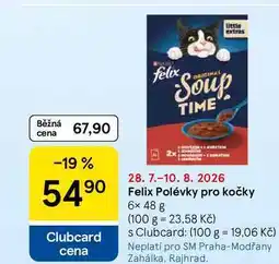 Tesco Felix Polévky pro kočky nabídka