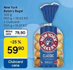 Tesco New York Bakery Bagel nabídka