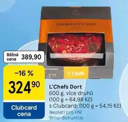 Tesco L'Chefs Dort, 600 g, více druhů nabídka