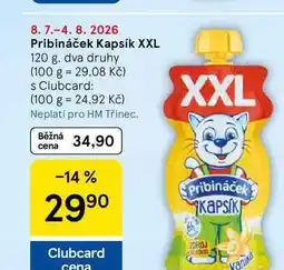 Tesco Pribináček Kapsík XXL, 120 g, dva druhy nabídka