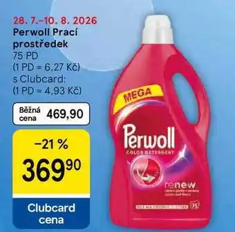 Tesco Perwoll Prací prostředek, 75 PD nabídka