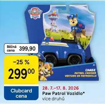 Tesco Paw Patrol Vozidlo, více druhů nabídka