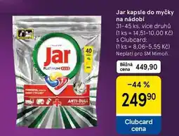 Tesco Jar kapsle do myčky na nádobí, 31-45 ks, více druhů nabídka