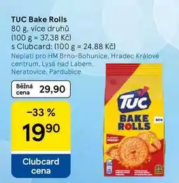 Tesco TUC Bake Rolls nabídka