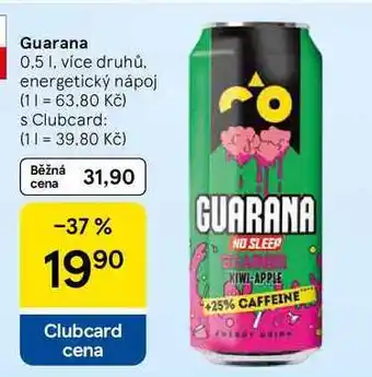 Tesco Guarana, 0,5 l, více druhů, energetický nápoj nabídka