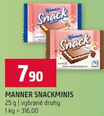Terno Manner snackminis nabídka