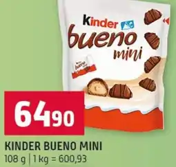 Terno Kinder bueno mini nabídka