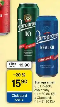 Tesco Staropramen plech nabídka