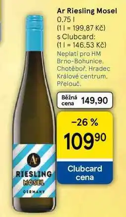 Tesco Ar Riesling Mosel nabídka