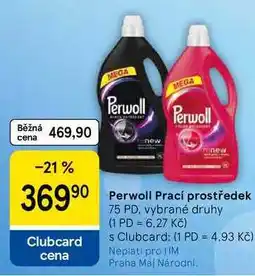 Tesco Perwoll Prací prostředek, 75 PD nabídka