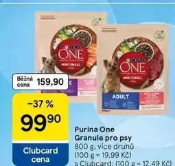Tesco Purina One Granule pro psy nabídka
