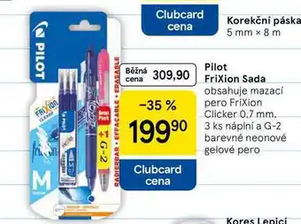 Tesco Pilot Frixion Sada, obsahuje mazací pero Frixion Clicker 0.7 mm, 3 ks nabídka