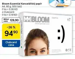 Tesco Bloom Essential Kancelářský papír, A4, 80 g, 500 listů nabídka